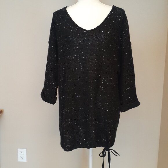 DKNY Jeans Sequin Sweater - Picture 2 of 14